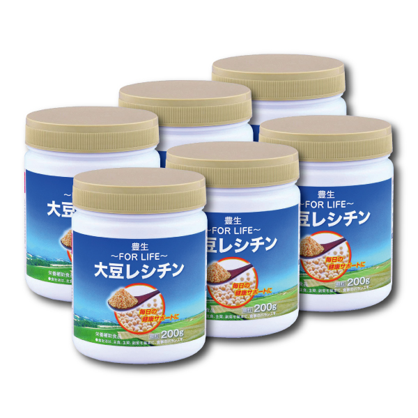 豊生 大豆レシチン顆粒【6個セット】 200g×6個セット